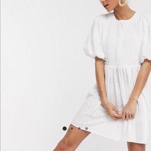 ASOS puff sleeve cotton dress